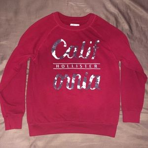 Red Hollister sweatshirt